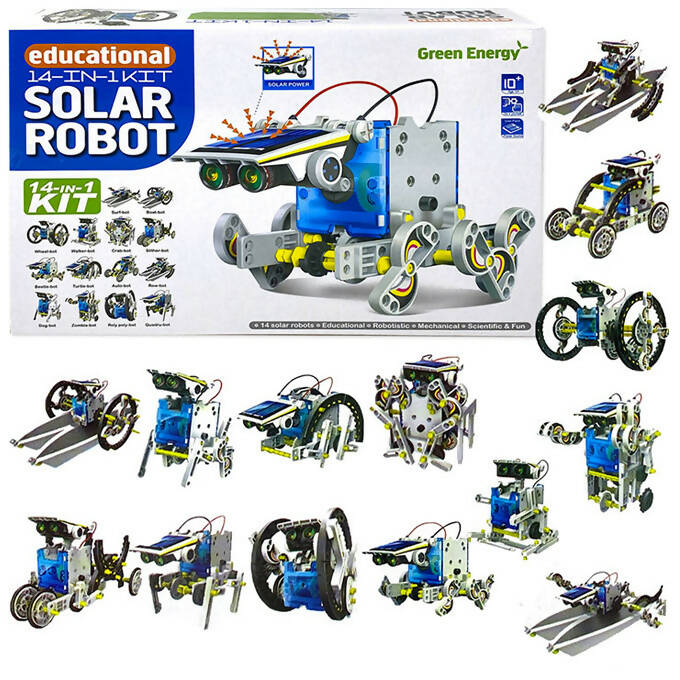 14 in 1 Educational Solar Robot - Multicolor