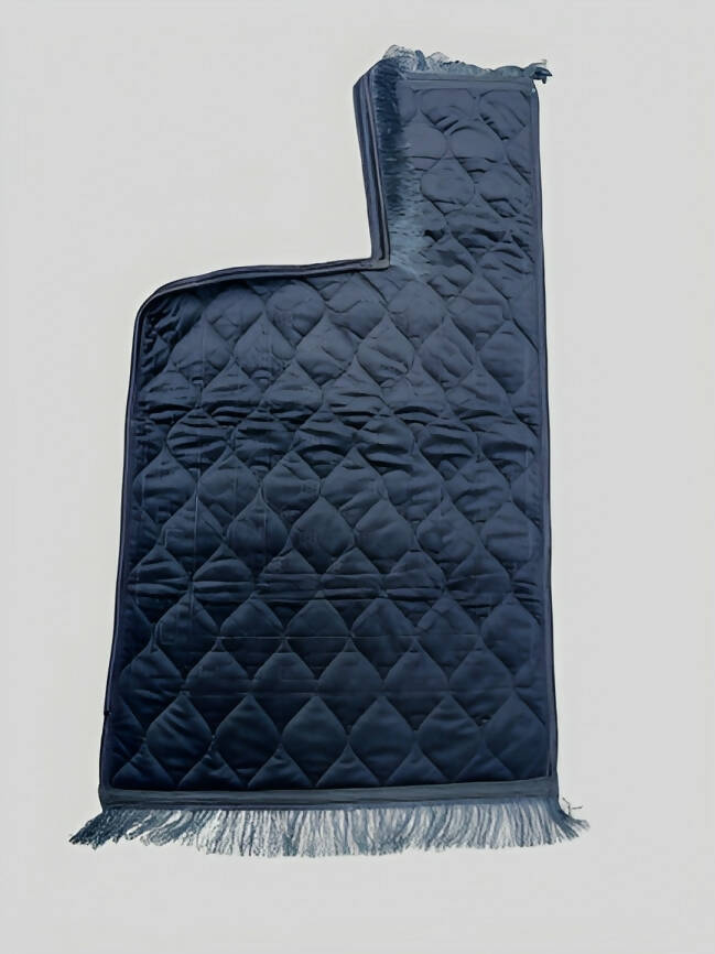 Blue Val-vet Foam Quilted Jai namaz / Prayer Rug / Prayer Mat New Embossed Large Sized