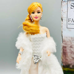 Sweet Princess Doll in White Dress - ValueBox