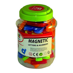 Magnetic Alphabet Jar - 52 Pcs - Multicolor - ValueBox