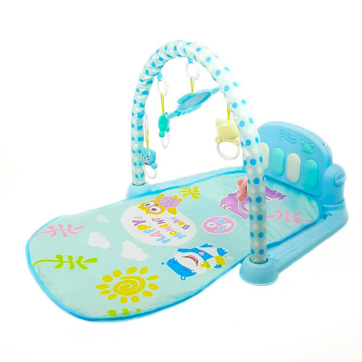 Baby Carpet 3 In 1 Newborn Musical Play Gym Piano Fitness Mat - Pink