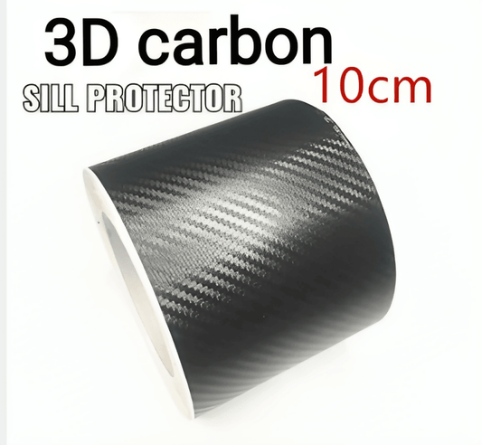 10cmx120CM 3D Black carbon Fiber Film Vinyl Sticker Car Body - ValueBox