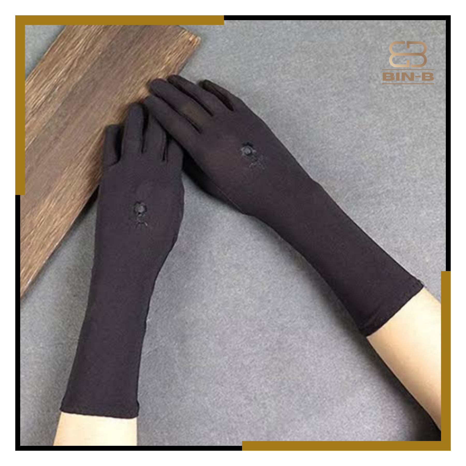 Cotton Hijab Gloves Sun-Block for Women-Skin Color