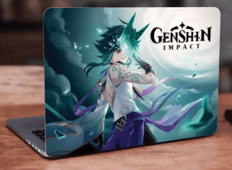 Genshin Impact Xiao Laptop Skin Vinyl Sticker Decal, 12 13 13.3 14 15 15.4 15.6 Inch Laptop Skin Sticker Cover Art Decal Protector Fits All Laptops - ValueBox