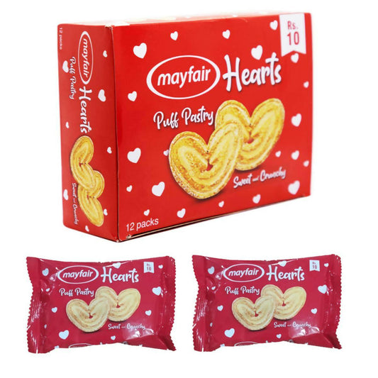 Mayfair Hearts Puff Pastry. 15 Rs 10 Packs