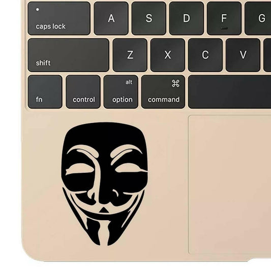 Vendetta Mask Laptop Sticker Decal, Car Stickers, Wall Stickers High Quality Vinyl Stickers by Sticker Studio