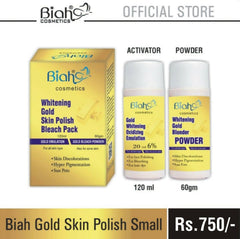 Biah Cosmetics - Gold Skin Polish Kit 120ml, 60gm