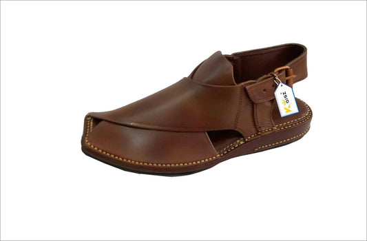 ZARDARI PESHAWARI CHAPPAL BROWN - ValueBox