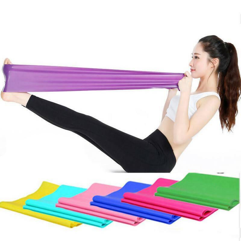 Elastic Yoga Pilates Rubber Stretch Exercise Band Arm Back Leg Fitness - ValueBox