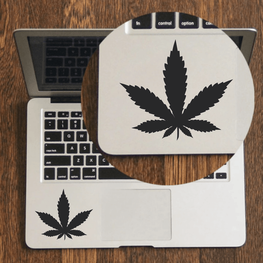 Weed Leaf Vinyl Decal Laptop Sticker, Laptop Stickers for Boys and Girls, Bike Stickers, Car Bumper Stickers by Sticker Studio - ValueBox