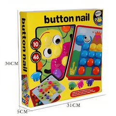 Montessori 10pcs/set Button Nail Puzzle