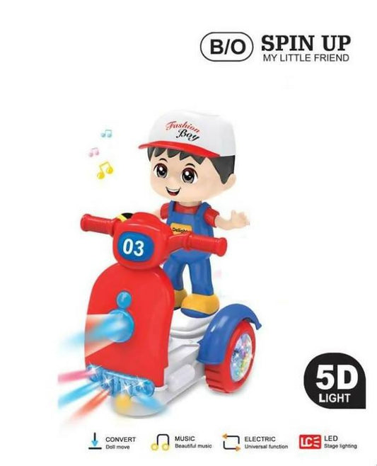 Light & Sound Little Boy Motorcycle Toy - ValueBox