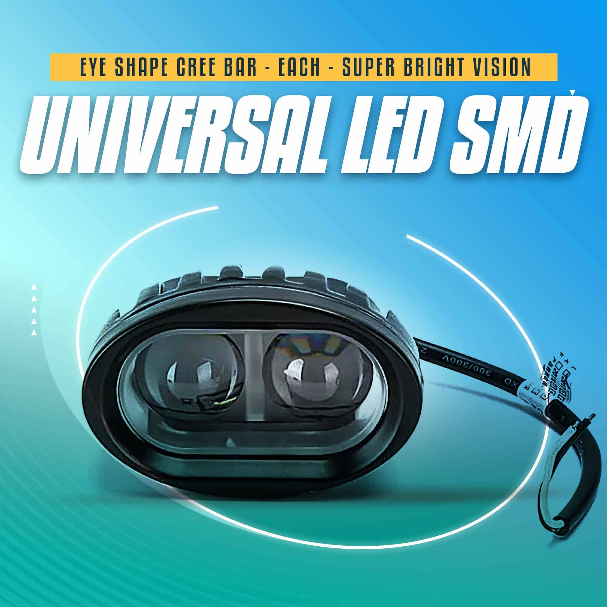 Universal LED SMD Eye Shape Cree Bar - Each - Super Bright Vision