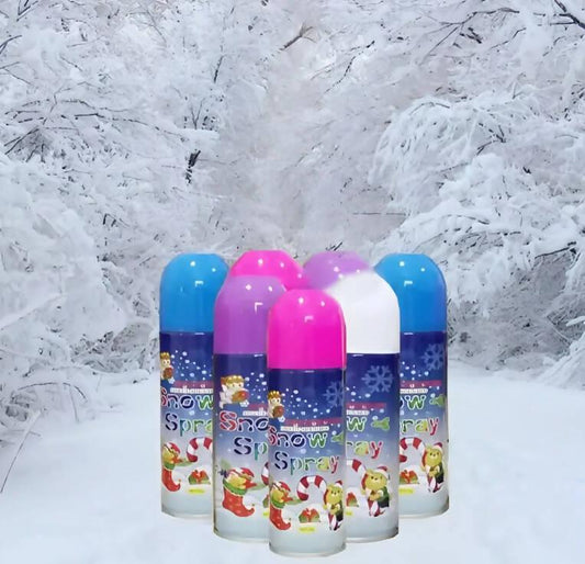 Snow Spray for birthday parties celebration, Artificial Snow spray can pack of 3, 6, 12, 24 for party, bridal shower, weddings, anniversary, party popper confetti snow decoration Supplies Set