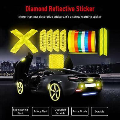 Yellow Diamond Reflector Sticker Premium Quality - ValueBox