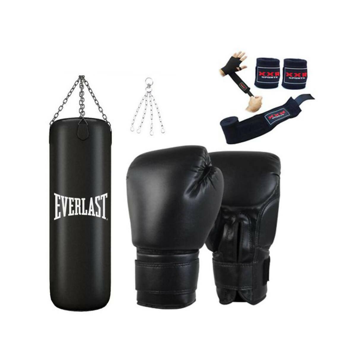 Pack of 3 Boxing Bag 3fth + Boxing Gloves punching bag bandages hand wraps - ValueBox