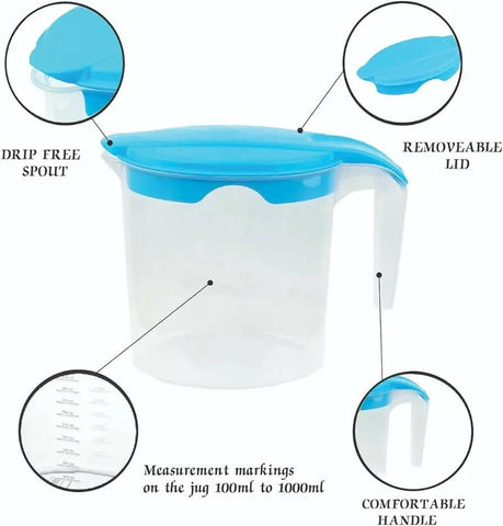 Plastic Jug 1000ml - ValueBox