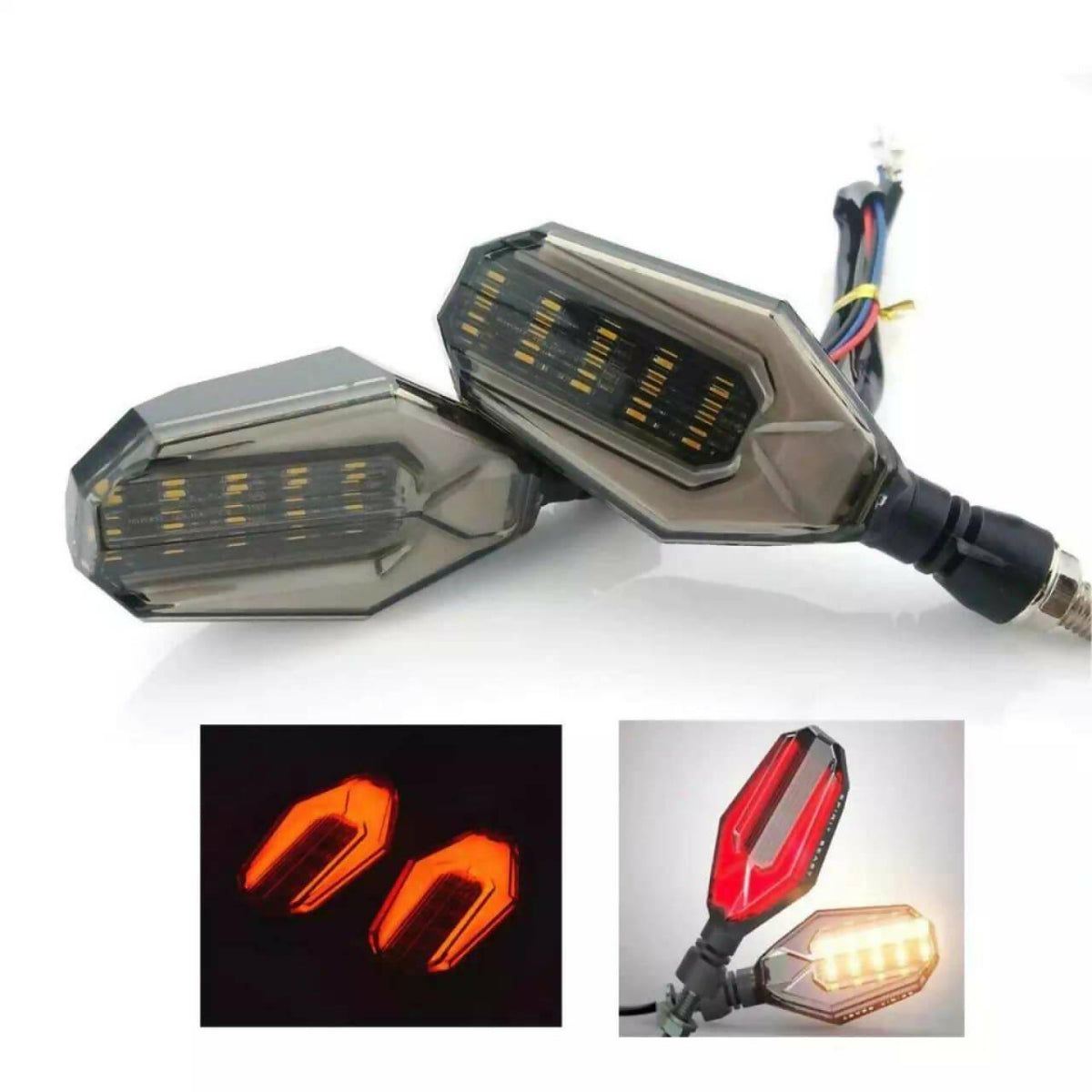 Indicator For All Bikes Red Parking Yellow Signal U Shape - ValueBox