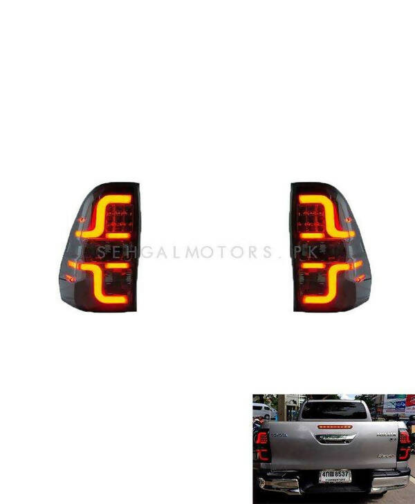 Toyota Hilux Revo Neon Style Back Lamps Light V3 - Model 2016-2021