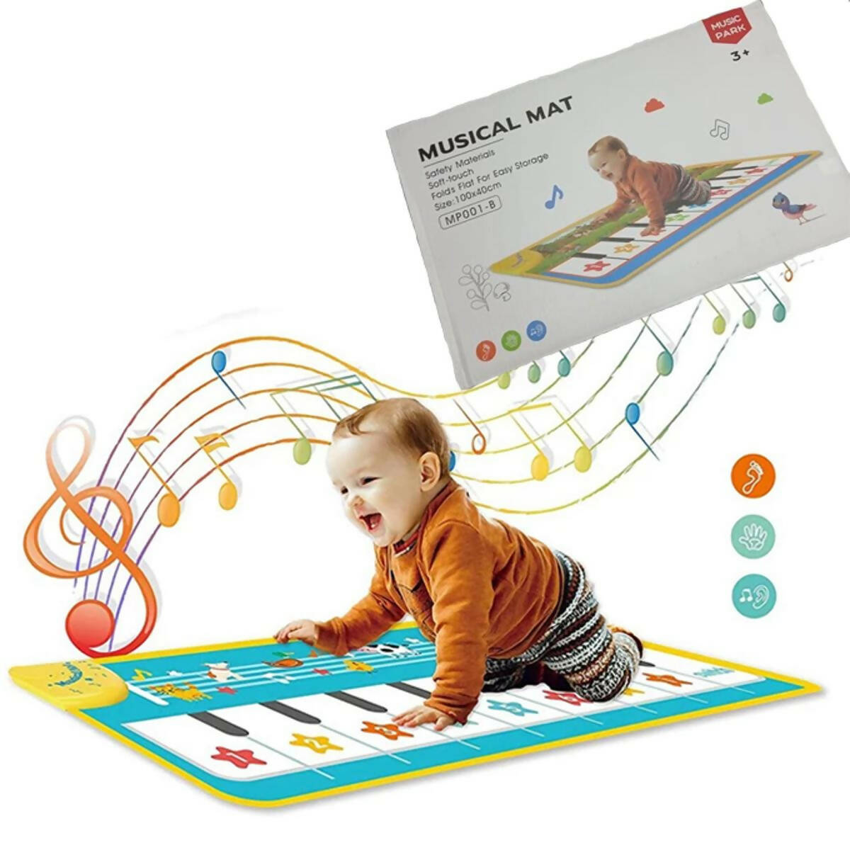 Children's Music Piano Pad, Music Pad Keyboard With 8 Kinds Of Animal Sounds