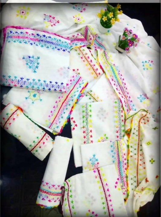 Hand Work Embroidery Dupatta and Shawl