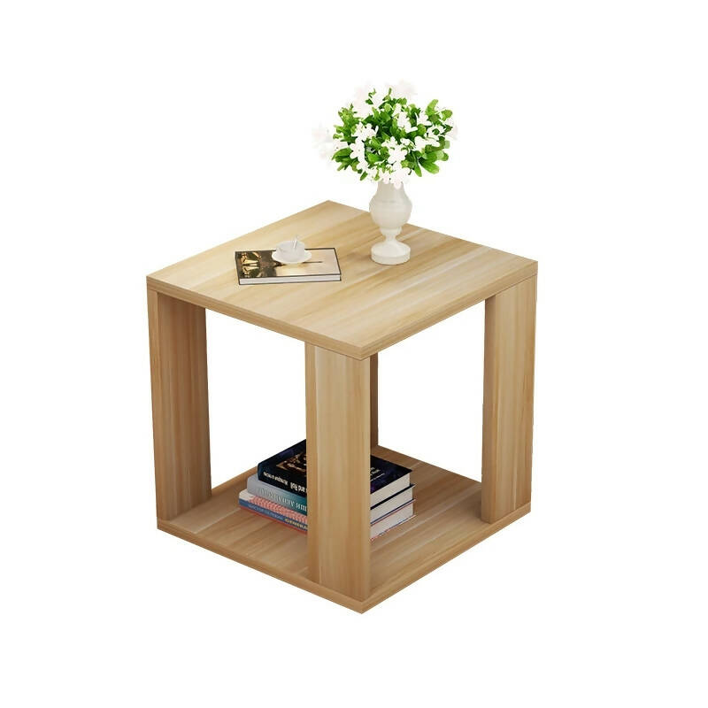 Wooden Bedside Cube Table