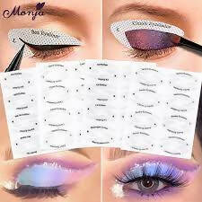 Monja 4 Styles Eye Makeup Stencils Winged Stencil Template Shaping