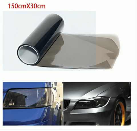 150*30CM Car light film Car-styling car light black lamination headlight taillight fog light vinyl Rear film lamp Film lamination sheet for mobile lamination tapee sheet roll paper for laptop mobiles cars cycle bike tanki tapay etc. - ValueBox