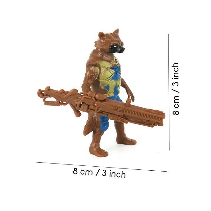 Marvel Avengers Guardians of the Galaxy - Rocket Raccon Action-Figure - Toy For Kids- Size Approx. 3 inches