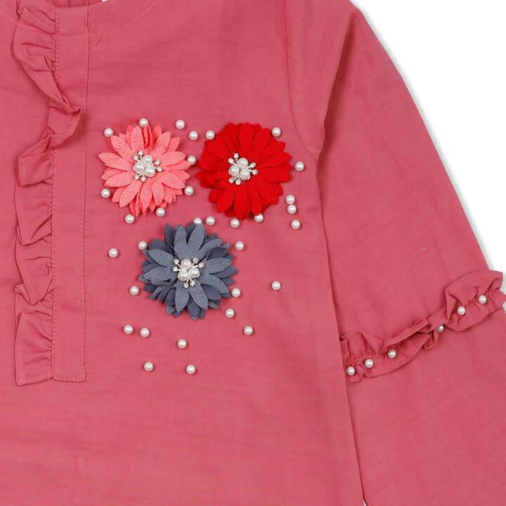 Ruddy Pink Solid Kurti - ValueBox