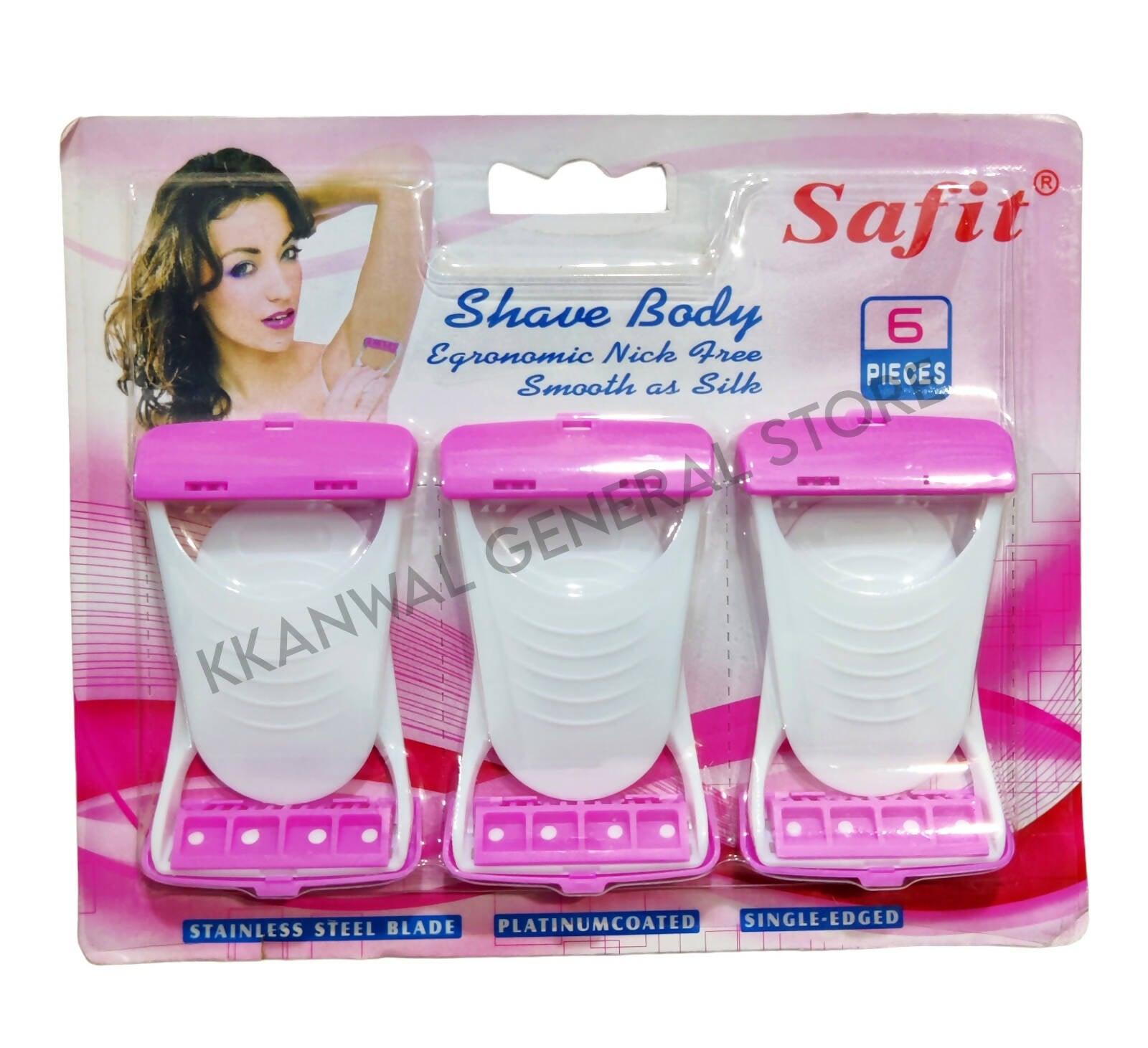 Safit Shave Body Razor-6 Pcs For Womens - ValueBox