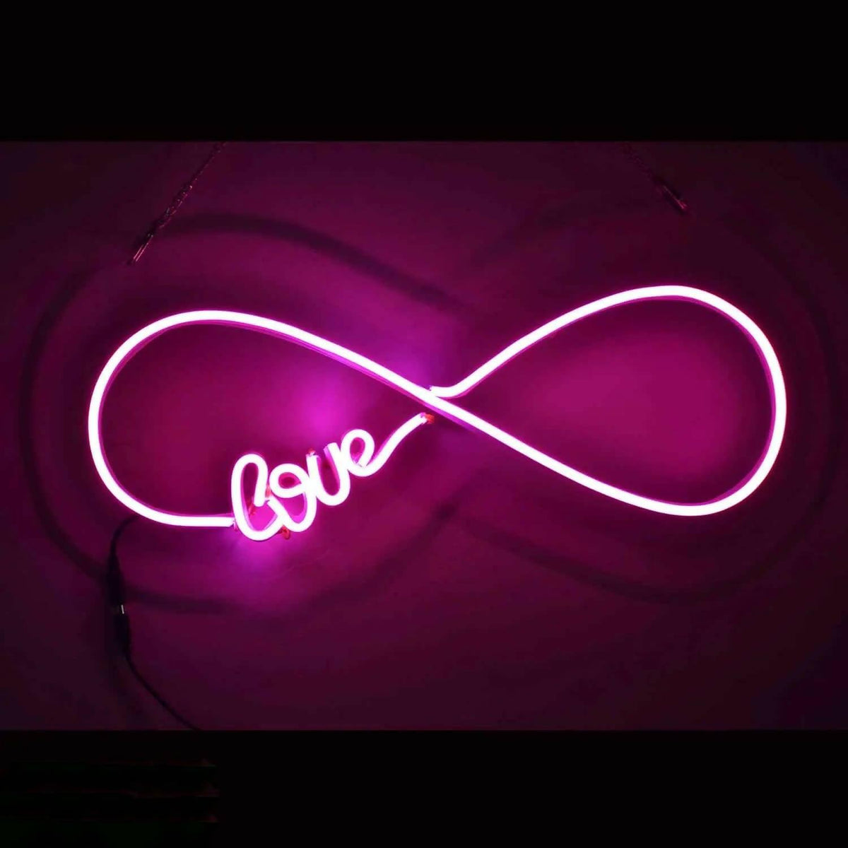 Love Infinity Neon Sign Board Glow Neon Light Wall Signboards Led Sign Boards for Shop Restaurant Room Decoration - ValueBox
