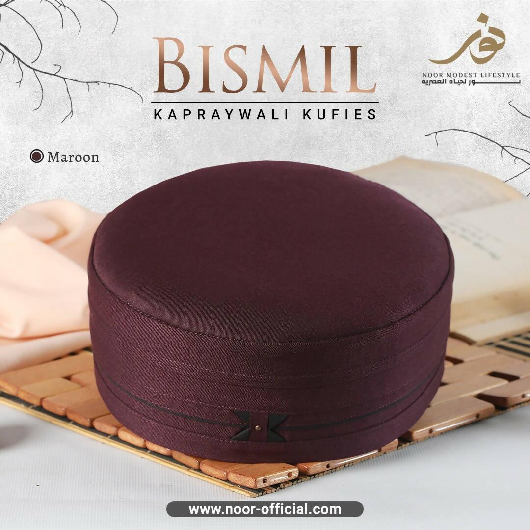 Premium Quality Bismil Koofi Prayer Cap Namaz Topi Islamic Hat For Men - ValueBox