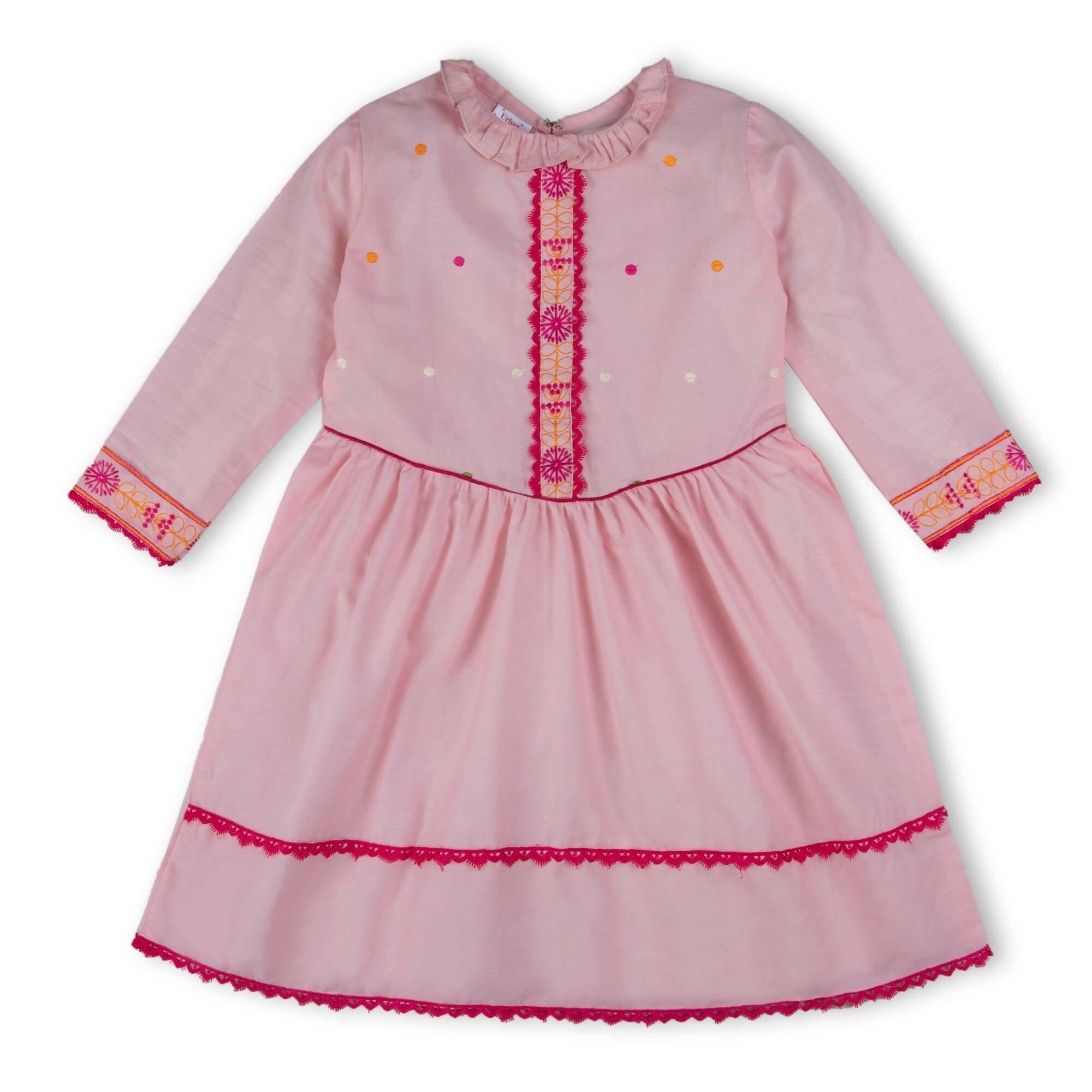 Summer Pink Polka Kurti - ValueBox