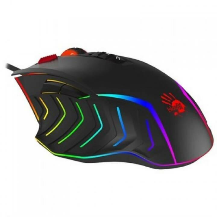 Bloody J95s Gaming Mouse with 2-Fire RGB Animation (Black) - ValueBox