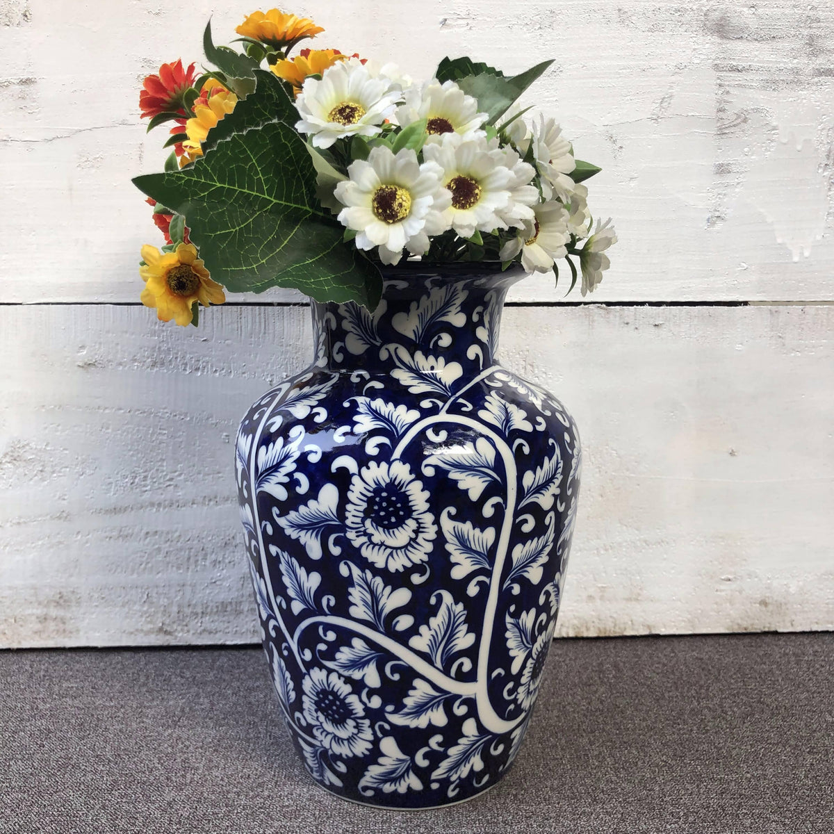 Blue Flower Large Vase - ValueBox