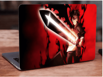 Anime, Black Clover, Asta Anime Laptop Skin Vinyl Sticker Decal, 12 13 13.3 14 15 15.4 15.6 Inch Laptop Skin Sticker Cover Art Decal Protector Fits All Laptops - ValueBox