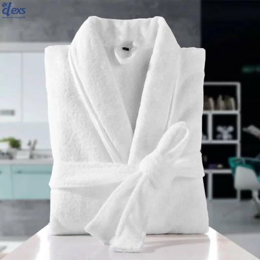 100% Cotton Long Bathrobe Suck Water Towel Bath Robe Plus Size Kimono Hooded Sleepwear Spa Hotel Dressing Gown Men - ValueBox
