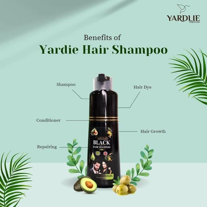 Yardlie Professional black Hair color shampoo - ValueBox