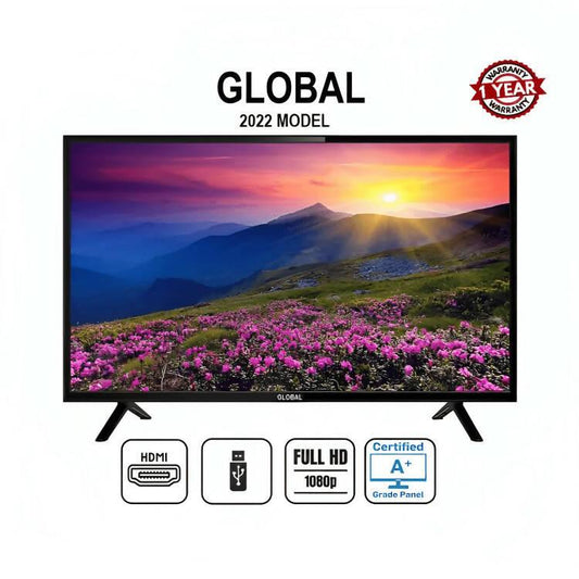 GLOBAL 32 INCH LED TV - FHD - 1920X1080p - 1 Year Warranty