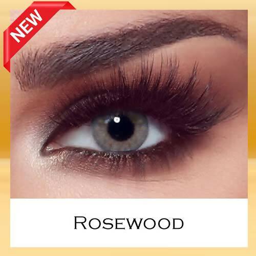 Bella Rosewood Color Contact Lenses with FREE KIT - ValueBox