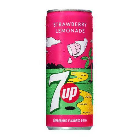 7 Up Strawberry Lemonade Can 250ml