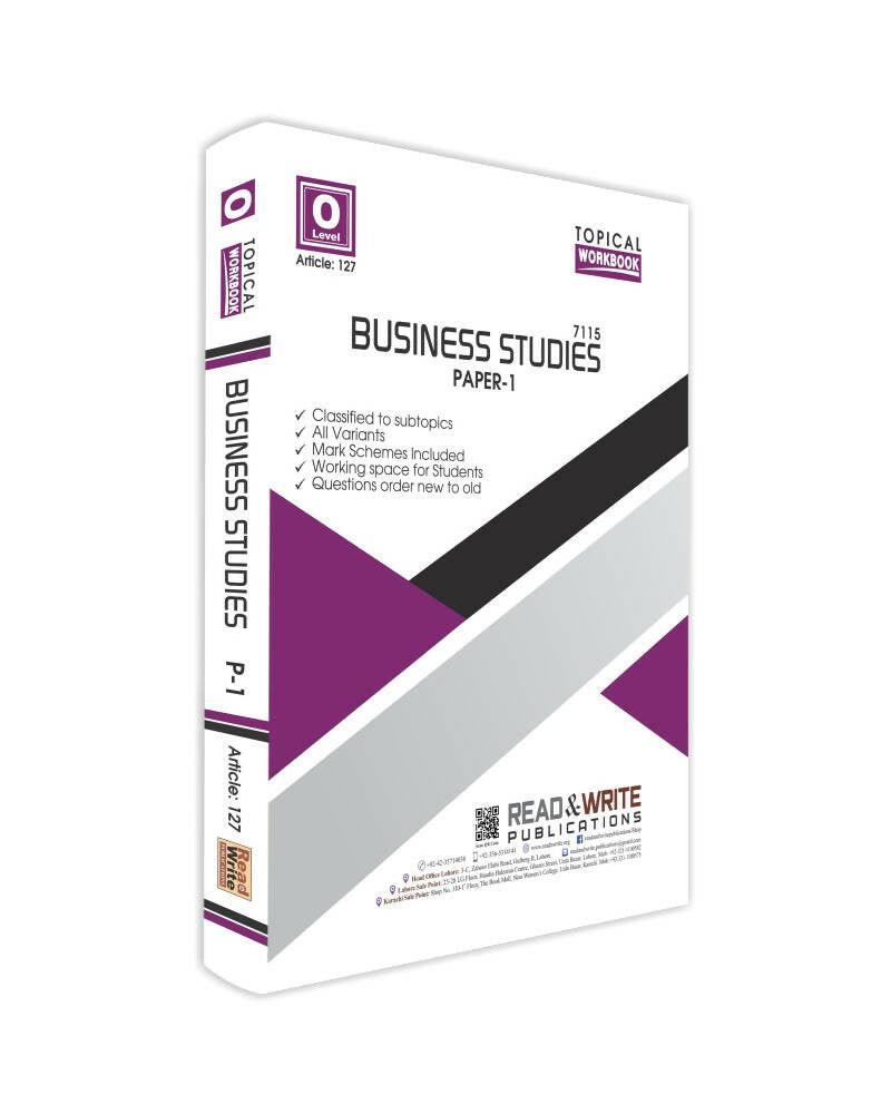 127 Business Studies O Level Topical Work Book - ValueBox