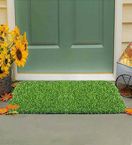 Tijaraat Online Floor Mat / Green Grass Mat / Bath Room Mat / Floor Mat / Entrance Mat / PVC Rugs Door Mat / Multi Purpose Artificial Green Grass Rug- 2FT BY 5FT 20Mm - ValueBox