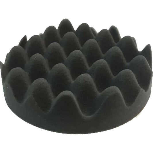 5" Wave Face Finishing Pad With German Foam - Black