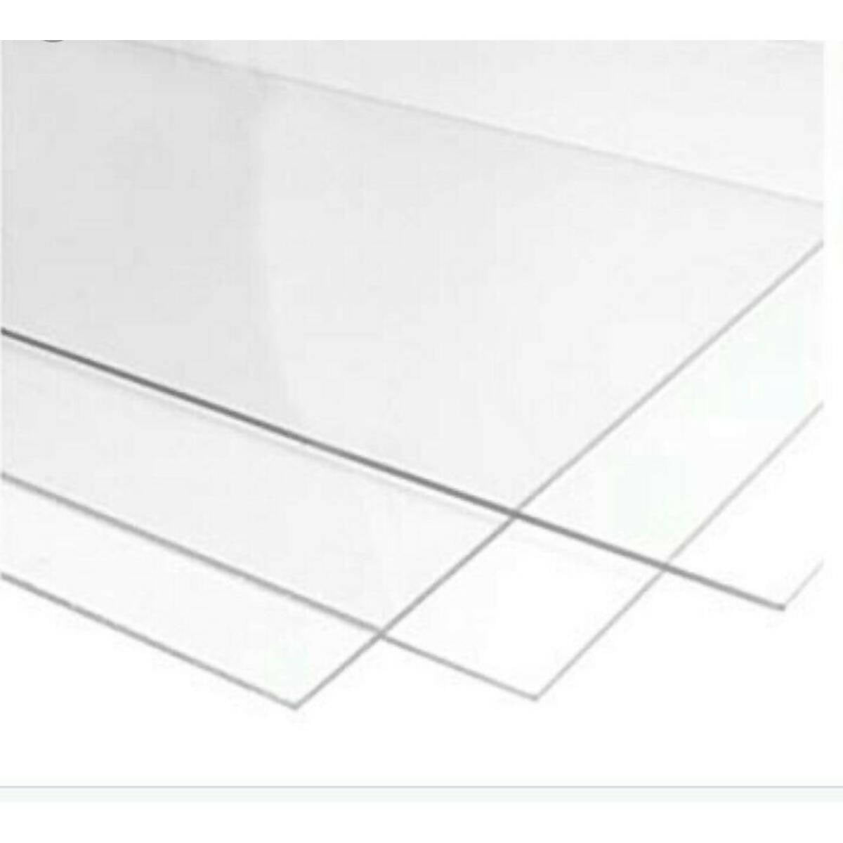 3mm Transparent Acrylic Sheet 08 x 12 Inches For Glass Painting and Art and Craft