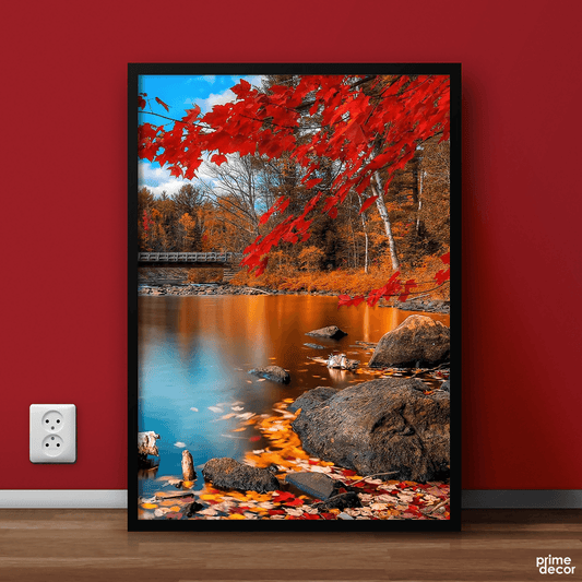 Red Autumn Fall | Nature Poster Wall Art