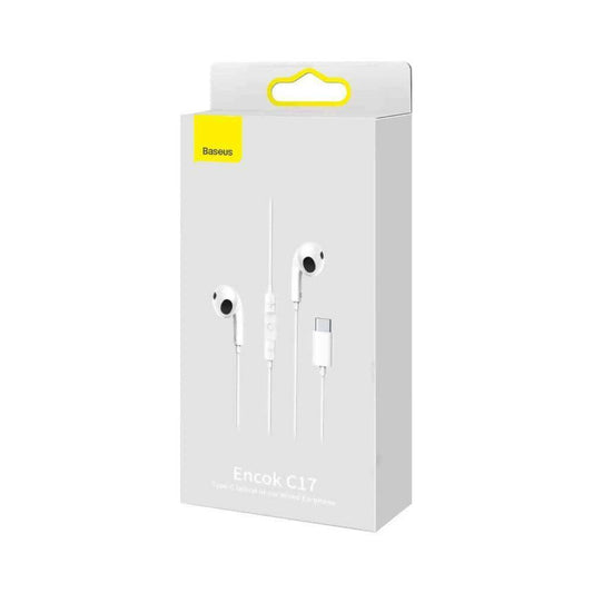 Baseus – C17 Type-C In-Ear Headphones, Wired Headset with Mic