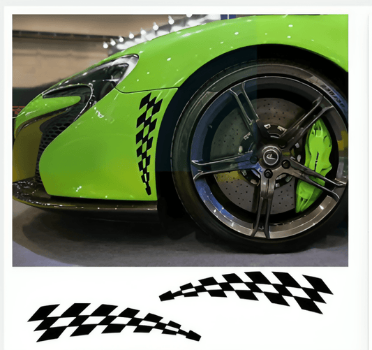 2Pcs Car Racing Stickers vinyl film Auto Wheel Eyebrow Decal For Toyota Honda Car Tuning Accessories - ValueBox