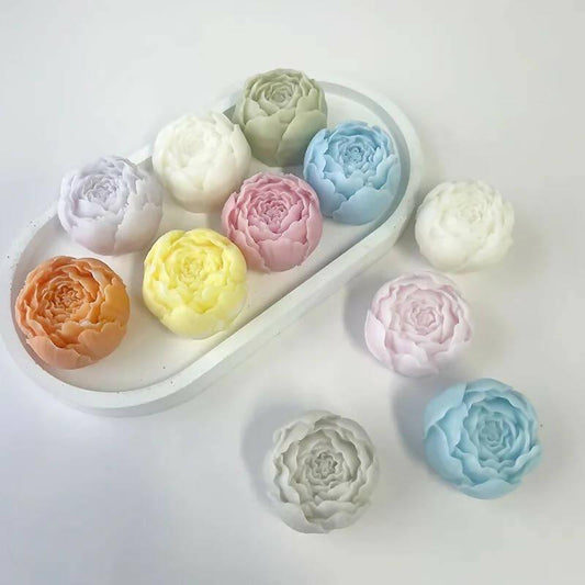 3-10 Roses Peony Scented Candles for cake - ValueBox